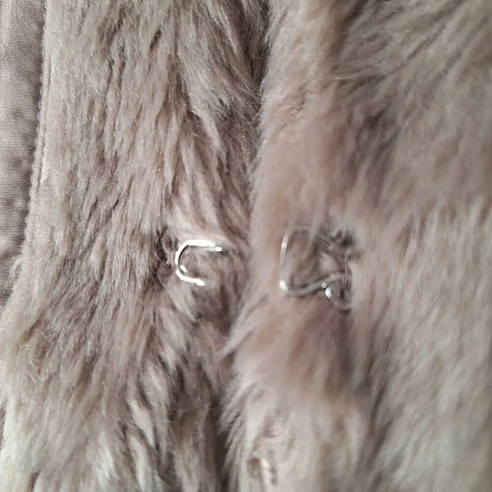 Gap Kids Brown Faux Fur Vest Girls Small 6 7 Cozy Sleeveless Lined Jacket School